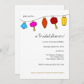 Invitations de lanternes chinoises 5x7 (Devant / Derrière)