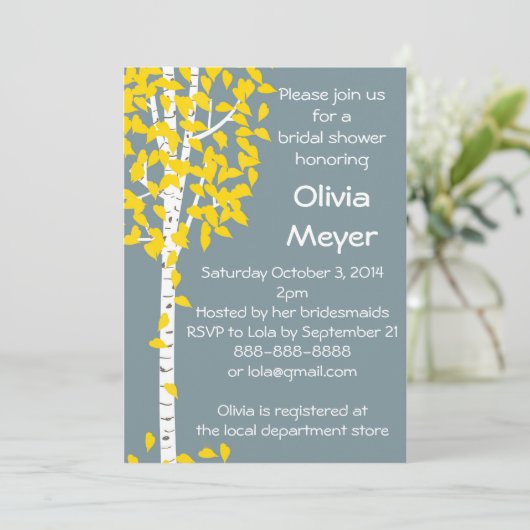 Invitations de l'arbre d'aspect bleu (Debout devant)