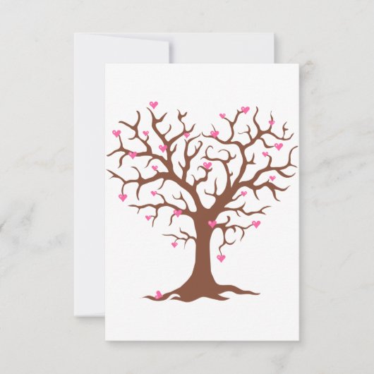 Invitations de l'arbre Valentines (Devant)