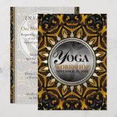 Invitations de l'atelier tribal Black Gold Sun Yog (Devant / Derrière)