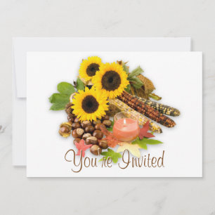 Invitations de l'automne Floral Arange