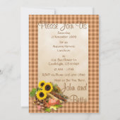 Invitations de l'automne Floral Arange (Dos)