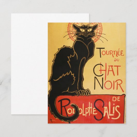 Invitations de Le Chat Noir (Devant / Derrière)