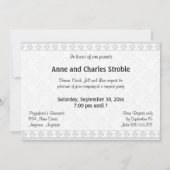 Invitations de l'Elégant Silver 25th Anniversary P (Dos)