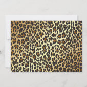 Invitations de Leopard Poster de animal (Dos)