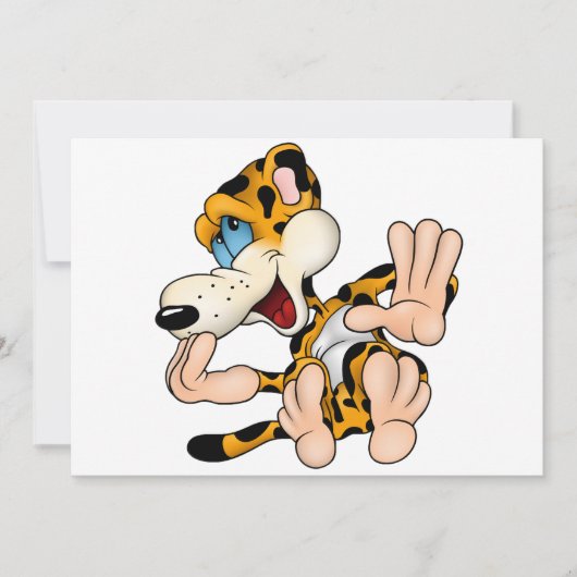 Invitations de léopard rires (Devant)