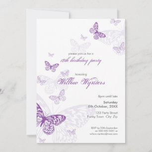 INVITATIONS DE L'ÉVÉNEMENT SPÉCIAL :: papillons 3P