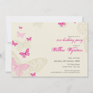 INVITATIONS DE L'ÉVÉNEMENT SPÉCIAL :: papillons 4L