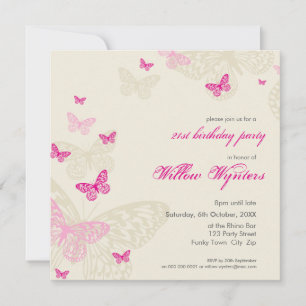 INVITATIONS DE L'ÉVÉNEMENT SPÉCIAL :: papillons 4S