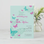 INVITATIONS DE L'ÉVÉNEMENT SPÉCIAL :: papillons 5P (Debout devant)