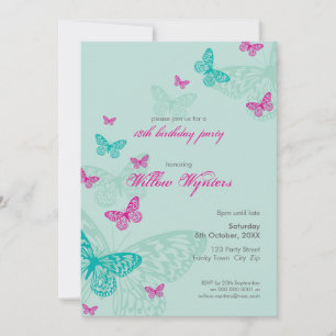 INVITATIONS DE L'ÉVÉNEMENT SPÉCIAL :: papillons 5P