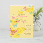 INVITATIONS DE L'ÉVÉNEMENT SPÉCIAL :: papillons 6P (Debout devant)