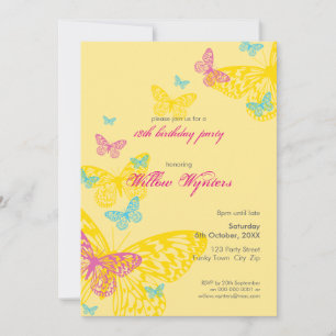 INVITATIONS DE L'ÉVÉNEMENT SPÉCIAL :: papillons 6P