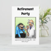 Invitations de l'Humour de retraite Médicale amusa (Debout devant)