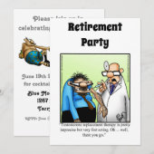 Invitations de l'Humour de retraite Médicale amusa (Devant / Derrière)