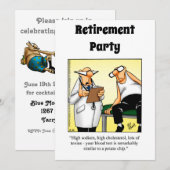 Invitations de l'Humour de retraite Médicale amusa (Devant / Derrière)