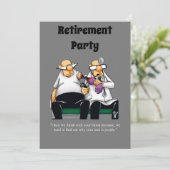 Invitations de l'Humour de retraite Médicale amusa (Debout devant)