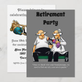 Invitations de l'Humour de retraite Médicale amusa (Devant / Derrière)
