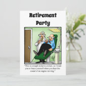 Invitations de l'Humour de retraite Médicale amusa (Debout devant)