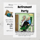 Invitations de l'Humour de retraite Médicale amusa (Devant / Derrière)