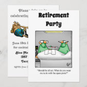 Invitations de l'Humour de retraite Médicale amusa (Devant / Derrière)