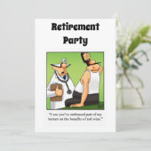 Invitations de l'Humour de retraite Médicale amusa (Debout devant)