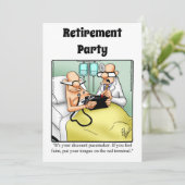 Invitations de l'Humour de retraite Médicale amusa (Debout devant)