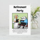 Invitations de l'Humour de retraite Médicale amusa (Debout devant)