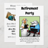 Invitations de l'Humour de retraite Médicale amusa (Devant / Derrière)
