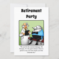 Invitations de l'Humour de retraite Médicale amusa