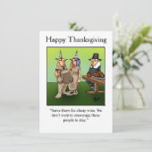 Invitations de l'Humour de Thanksgiving "Spectickl (Debout devant)