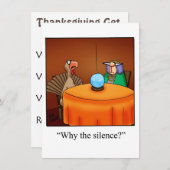 Invitations de l'Humour de Thanksgiving "Spectickl (Devant / Derrière)
