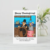 Invitations de l'Humour de Thanksgiving "Spectickl (Debout devant)