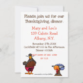 Invitations de l'Humour de Thanksgiving "Spectickl (Dos)