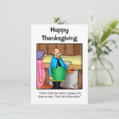 Invitations de l'Humour de Thanksgiving "Spectickl (Debout devant)