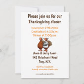 Invitations de l'Humour de Thanksgiving "Spectickl (Dos)