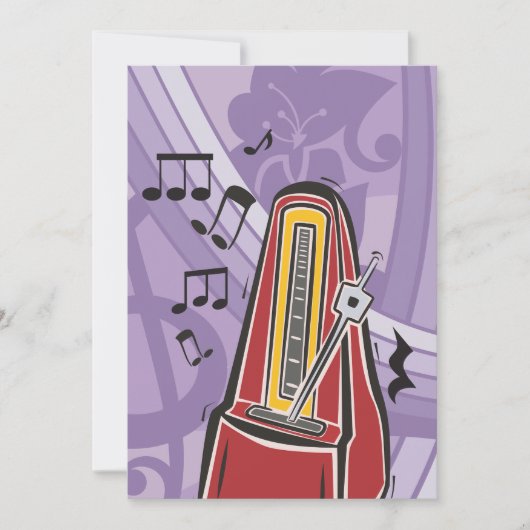 Invitations de librairie de musique (Devant)