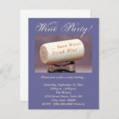 Invitations de liège à vin (Devant / Derrière)