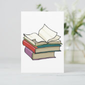 Invitations de livres ouverts (Debout devant)