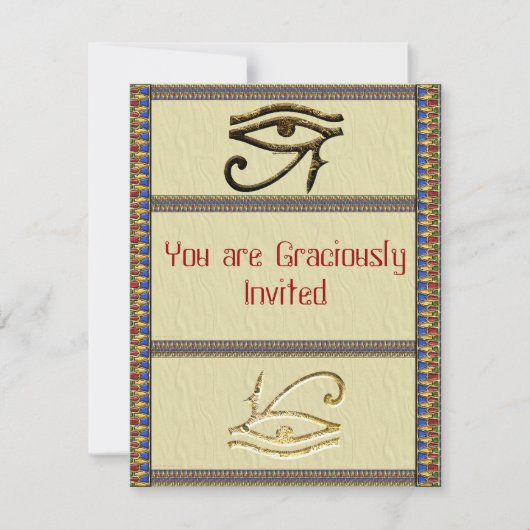 Invitations de l'oeil d'Horus (Devant)