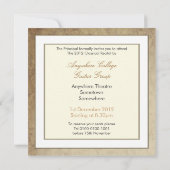 Invitations de logo de guitare acoustique (Dos)