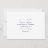 Invitations de Londres, Angleterre (Dos)
