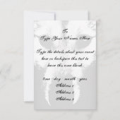 Invitations de loups de peluche personnalisées Car (Dos)