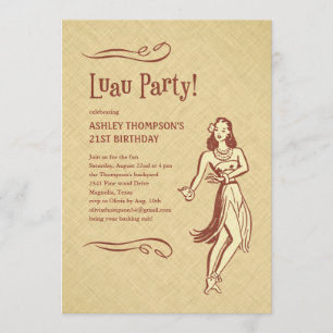 Invitations de Luau