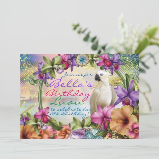 Invitations de Luau, invitations orientées de Luau (Debout devant)