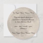 Invitations de lune Cartes RSVP de Pleine lune per (Dos)