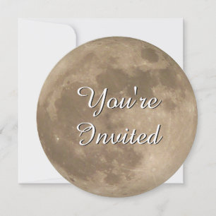 Invitations de lune Cartes RSVP de Pleine lune per