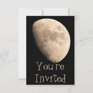 Invitations de lune Cartes RSVP personnalisées Lun