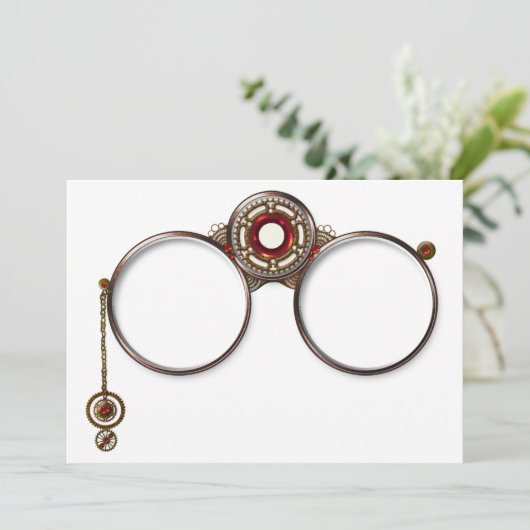 Invitations de lunettes d'opéra (Debout devant)