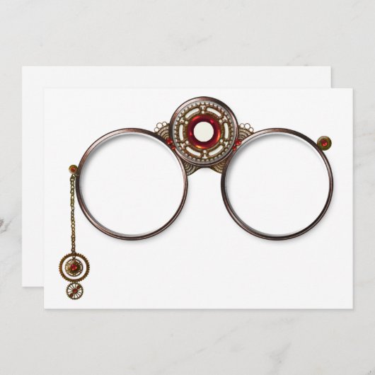 Invitations de lunettes d'opéra (Devant / Derrière)
